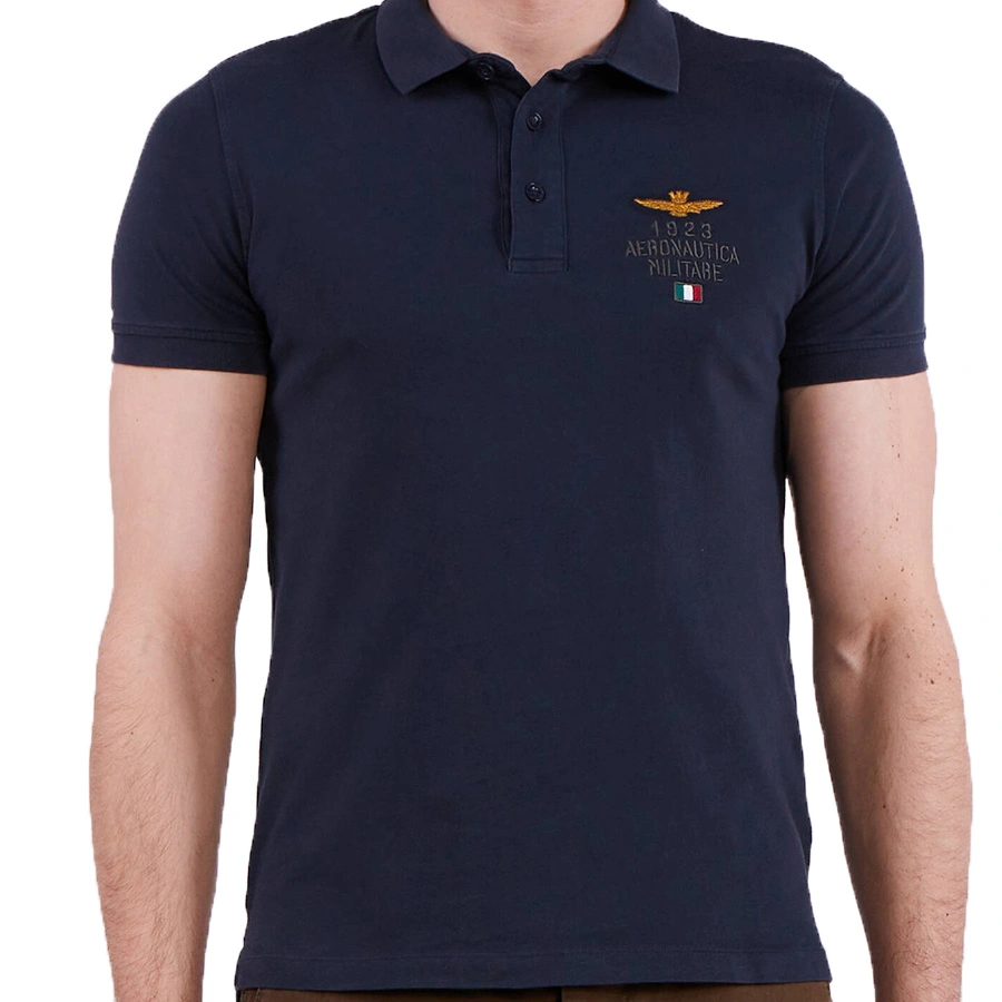 Koszulka Polo Aeronautica Militare PO1670J581 Granatowa