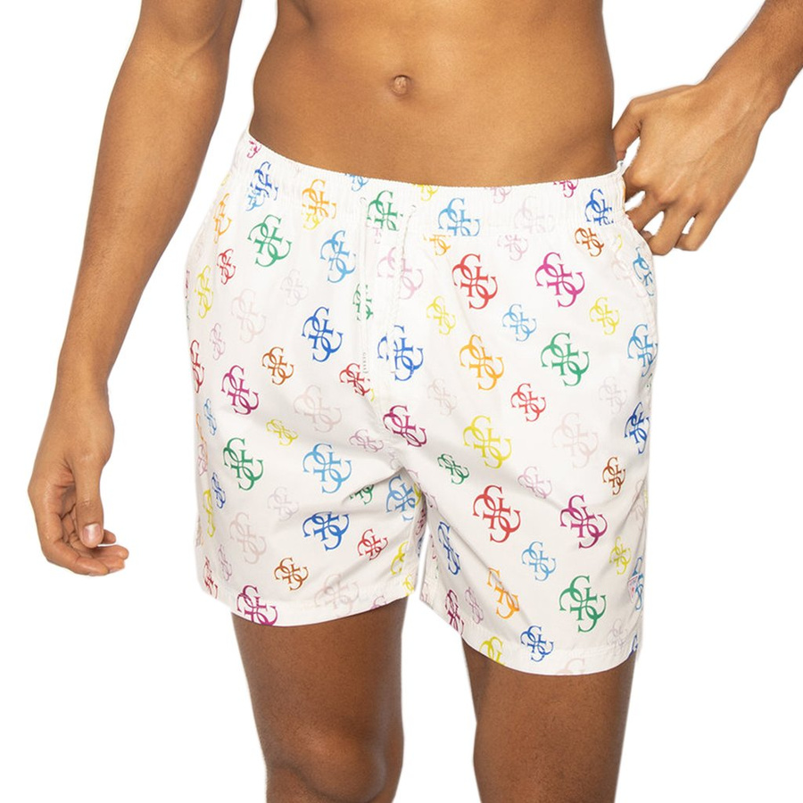 Szorty kapielowe GUESS F02T24 TEL60 Bialy