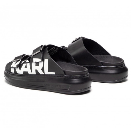 Klapki KARL LAGERFELD KL62505 Black Lthr 
