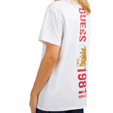 T-Shirt Guess Mirage Palm Biały M3GI16 I3Z14