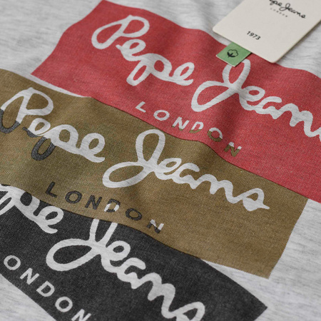 T-shirt Męski PEPE JEANS Oldwive PM508942 Szary