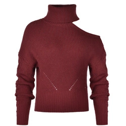 Sweter Golf Damski GUESS Gali Q1BR12 Z1S00 Bordowy