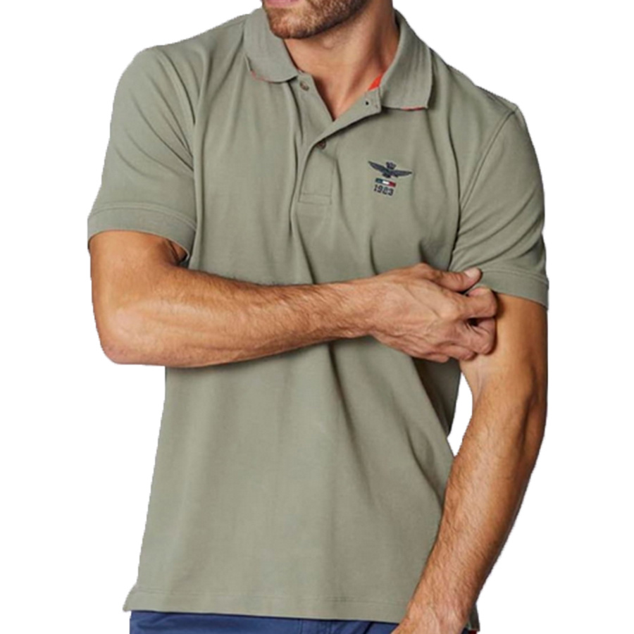Koszulka Polo Aeronautica Militare 242PO1799P191 Zielona