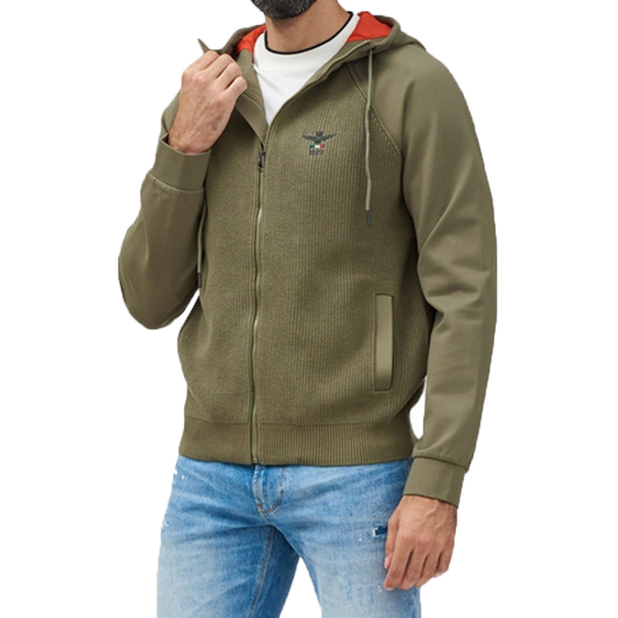 Sweter Męski AERONAUTICA MILITARE 242AM1369L529 Zielony