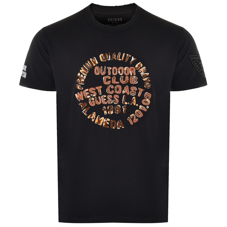 T-Shirt Męski GUESS Logo M2RI16 K8FQ1 Czarny