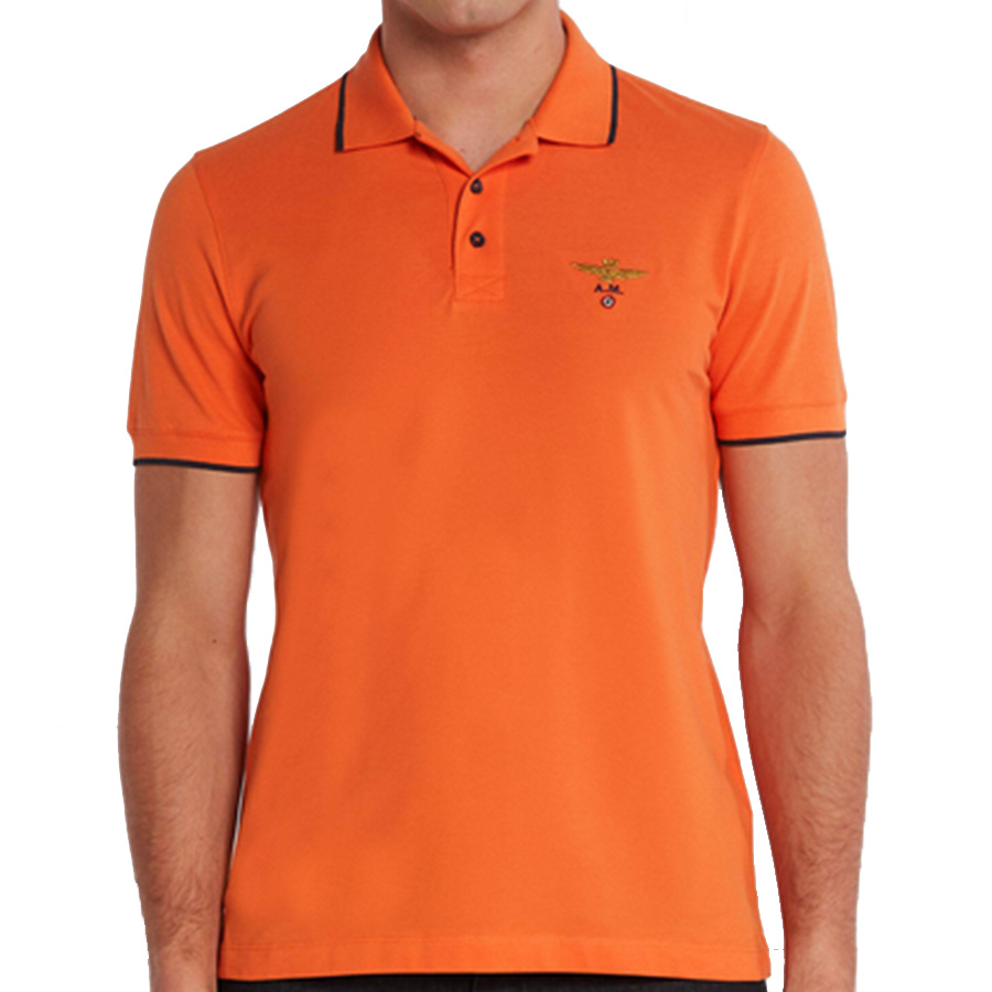 Koszulka Polo Aeronautica Militare 241PO1308P82 Pomarańczowa