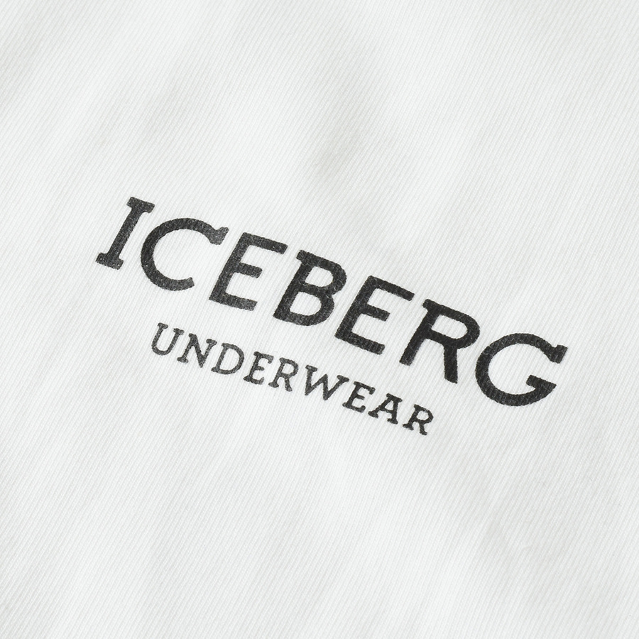 T-shirt Męski ICEBERG ICE1UTS02 Biały Slim Fit