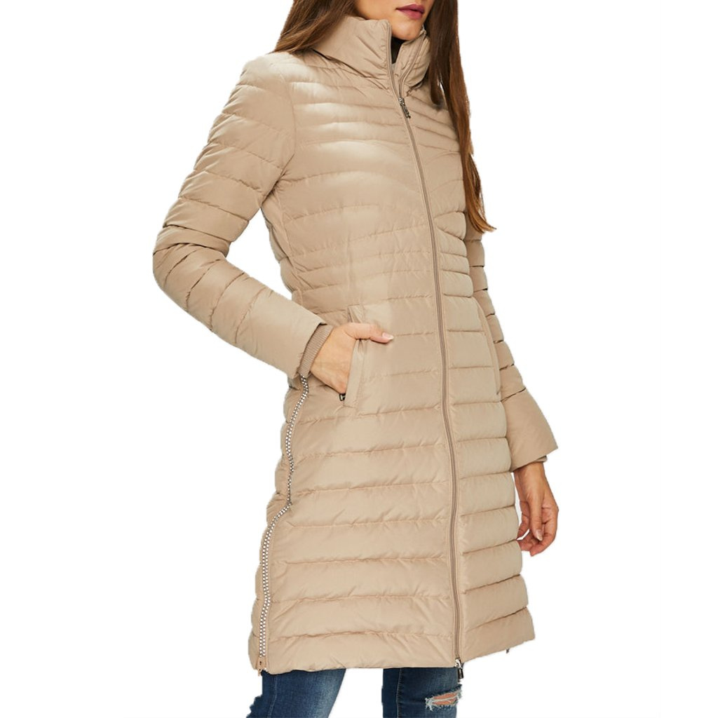Kurtka Puchowa Damska GUESS W84L81 WAP20 Beżowy
