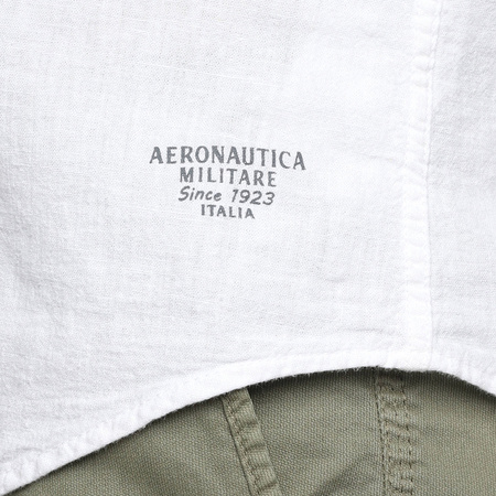 Koszula Męska Aeronautica Militare 221CA1198CT2943 Biała