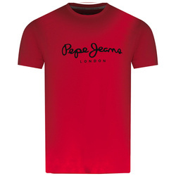 T-shirt Męski PEPE JEANS Oldwive PM508942 Malinowy