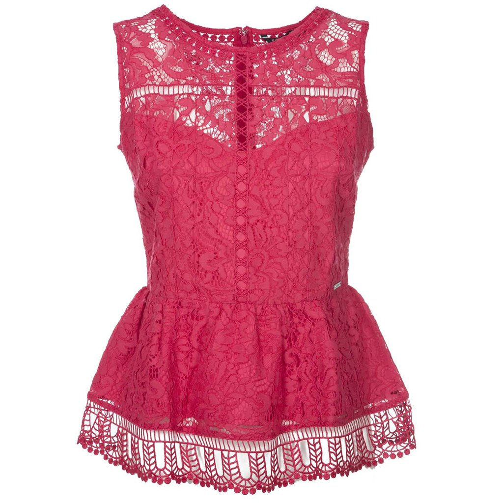 TOP GUESS Sleeveless lace top W83H47WAFE0