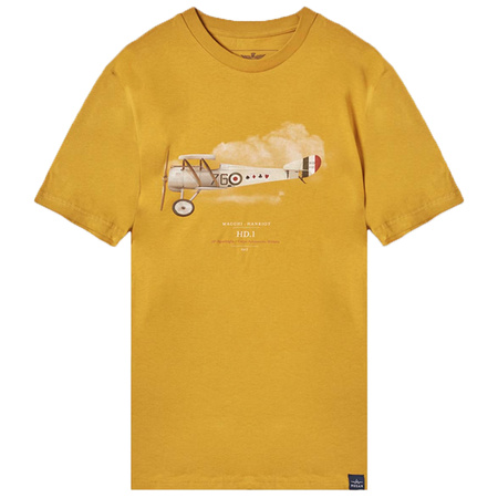 T-shirt Męski Aeronautica Militare 242TS2364J607 Żółty