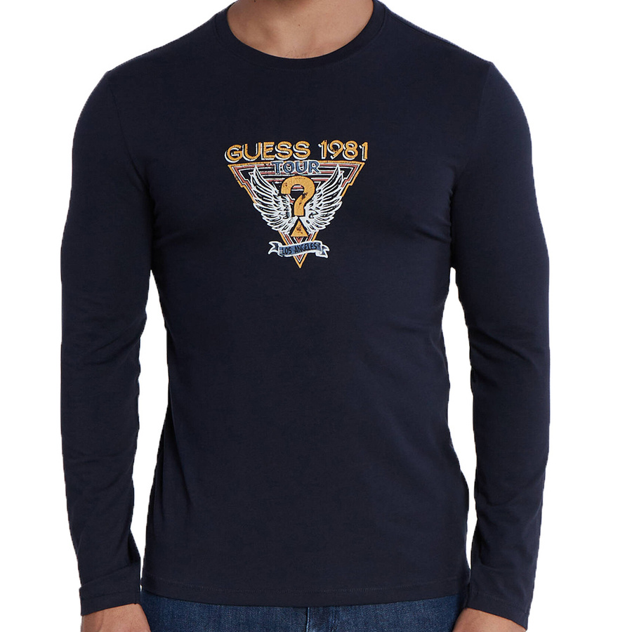 Longsleeve Męski GUESS M3BI33 J1314 Granatowy