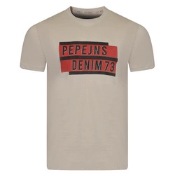 T-shirt Męski PEPE JEANS Oldwive PM508942 Beżowy