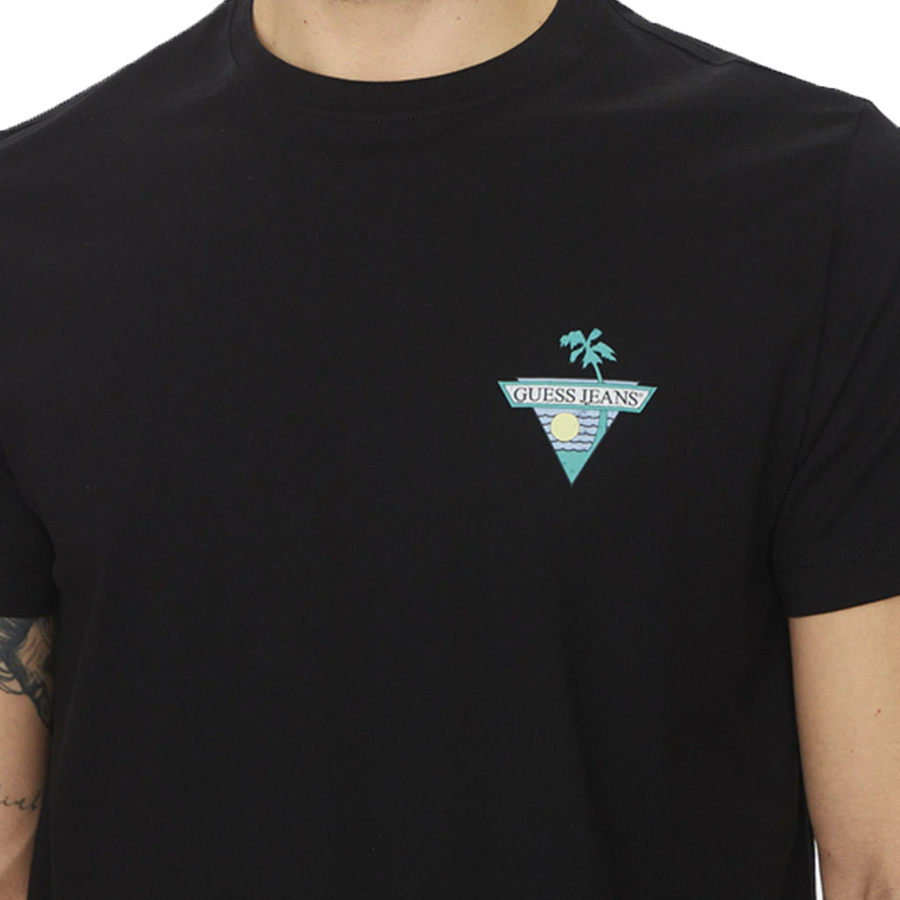 T-shirt Męski GUESS M5GI55 K8FQ4 Czarny