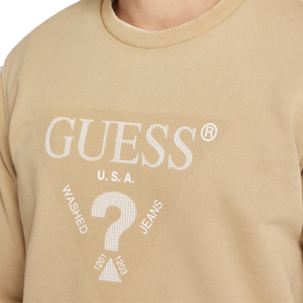 Bluza Męska GUESS Treated M4YQ07KBY51 Beżowa