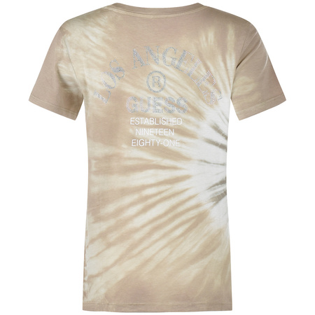 T-shirt Damski GUESS W2GI32 K9RM1 Beżowy 
