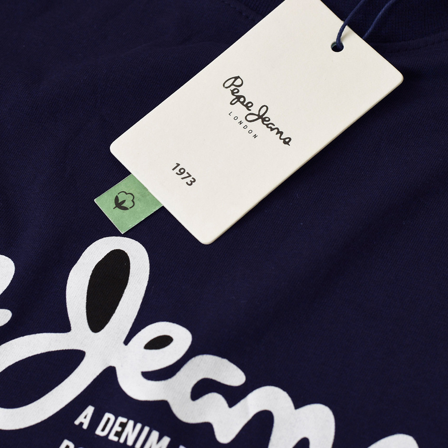 T-shirt Męski PEPE JEANS Oldwive PM508942 Granat