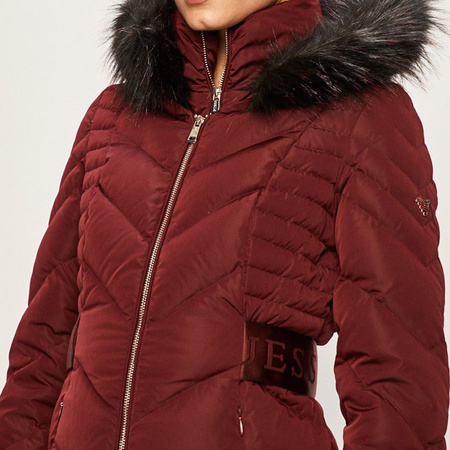 Płaszcz Damski GUESS W94L83 W94G0 Bordowy