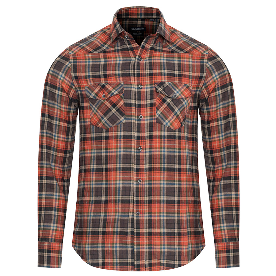 Koszula Męska U.S. GOLF CLUB D003276 Kratka