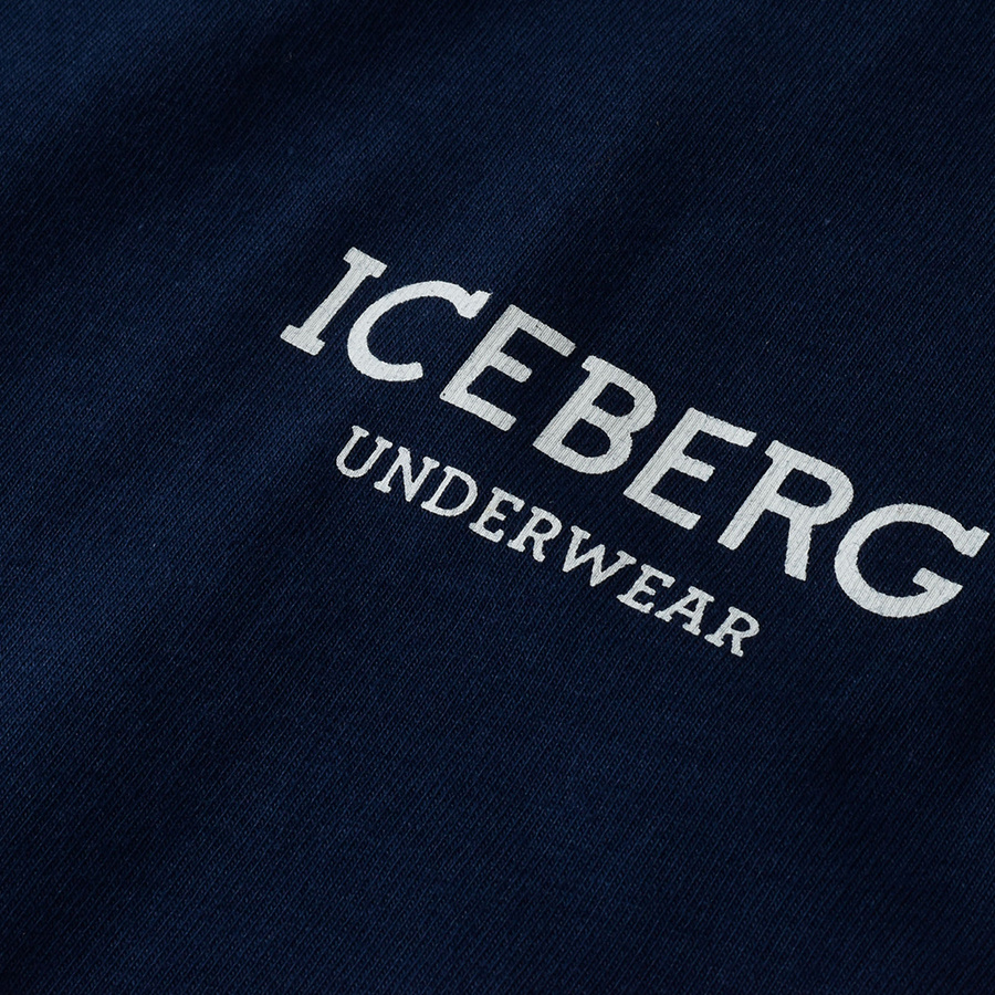 T-shirt Męski ICEBERG ICE1UTS01 Granatowy