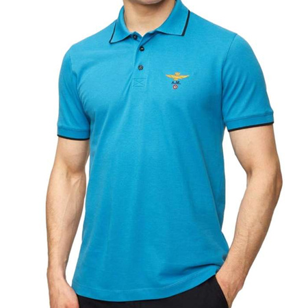 Koszulka Polo Aeronautica Militare 241PO1308P82 Niebieska