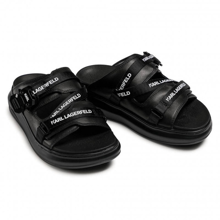 Klapki KARL LAGERFELD KL62513 Black Lthr/Mono