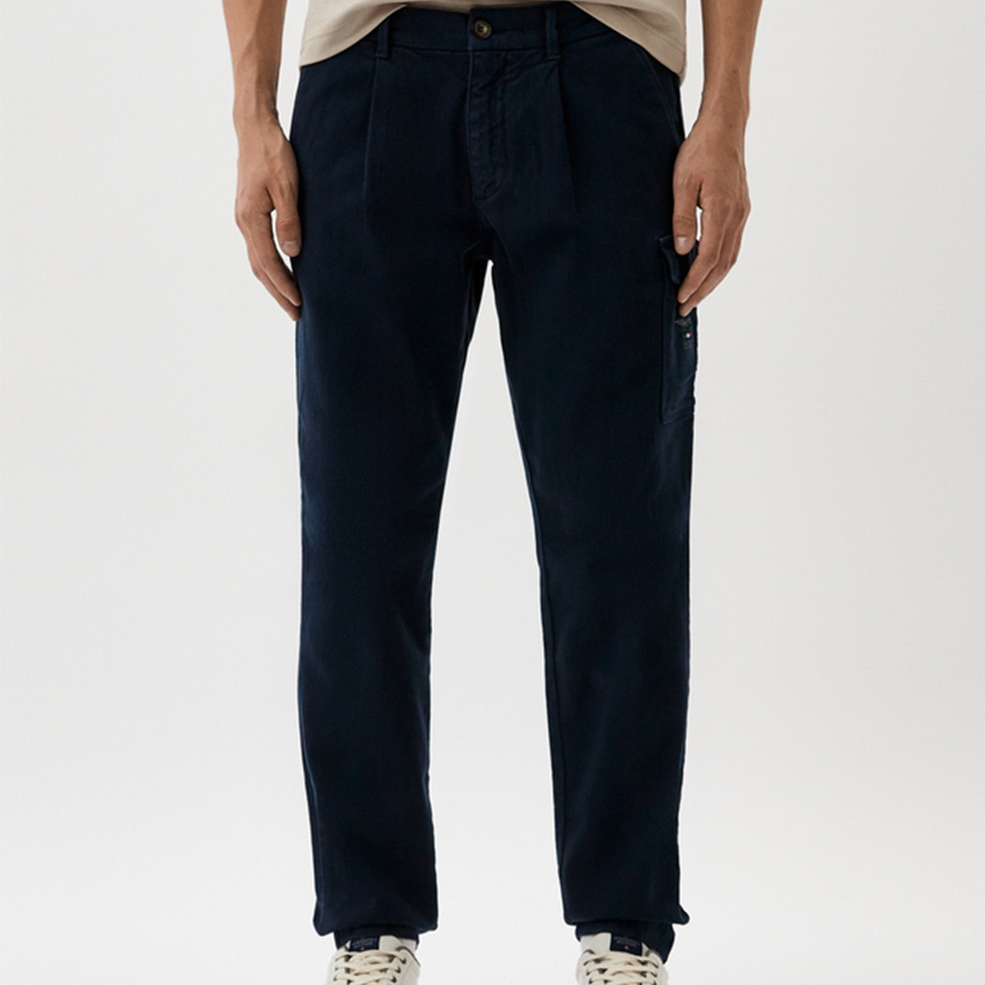 Spodnie Aeronautica Militare 242PA1614CT3371 Granatowe