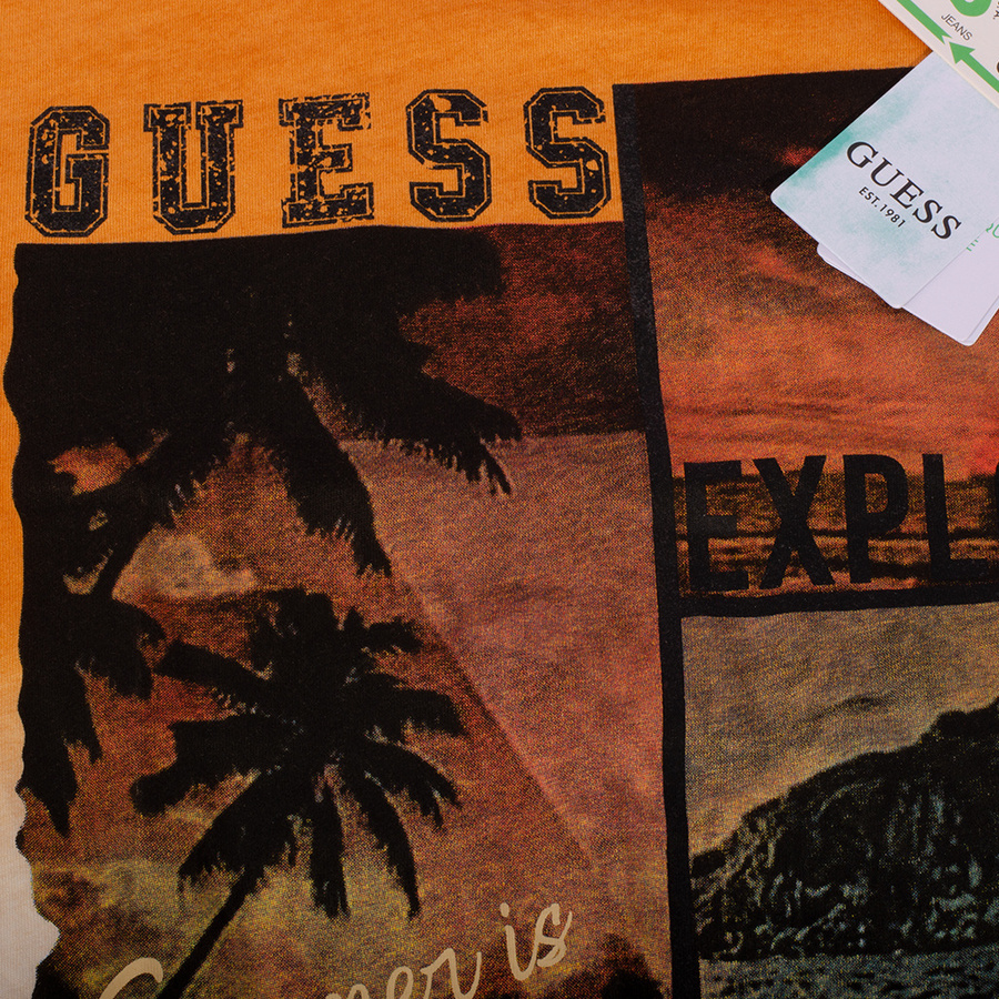 T-Shirt Męski GUESS X3YI04 KAK90