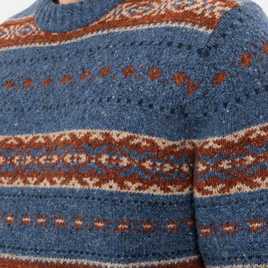 Sweter Wełniany CAMEL ACTIVE 409500 4K35 Niebieski