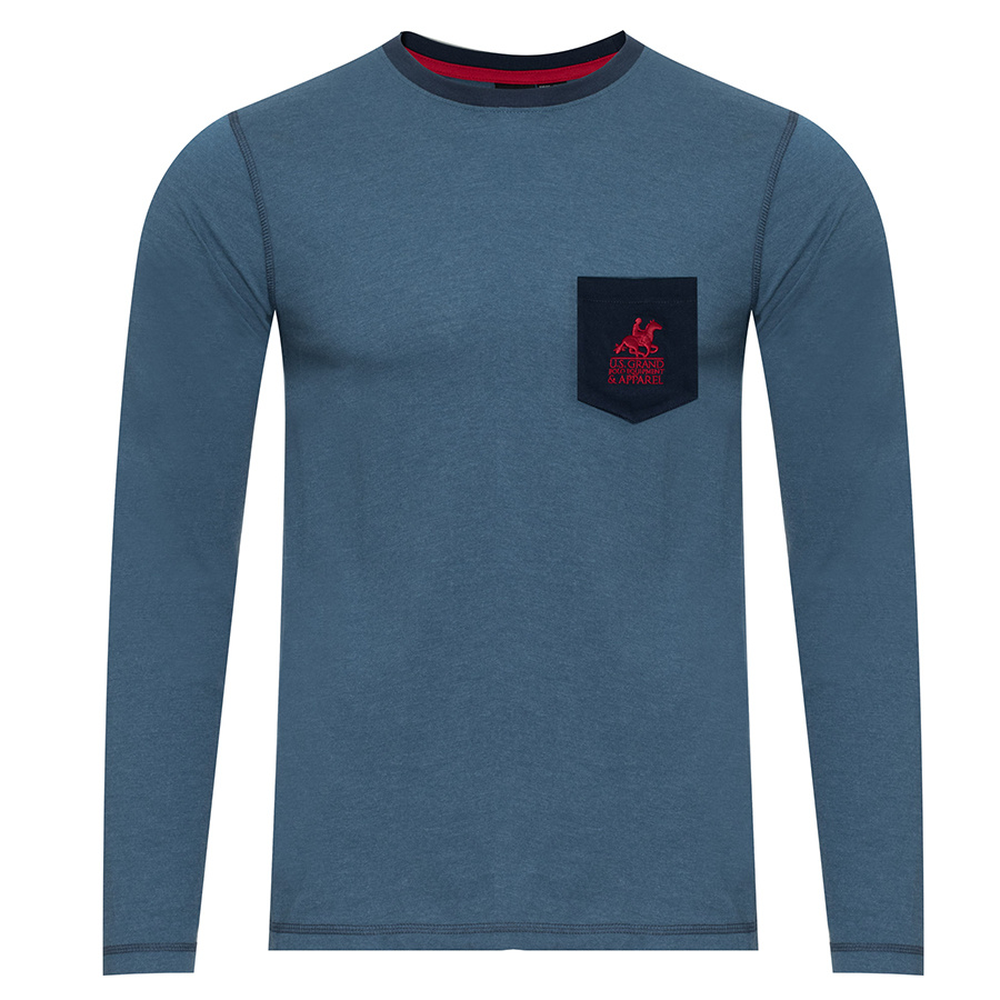 Bluzka Męska U.S. GRAND POLO EQUIPMENT & APPAREL Granatowa