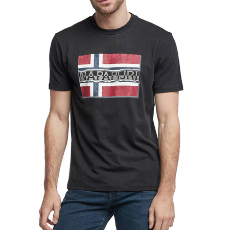 T-Shirt Męski NAPAPIJRI NP0A4FRR Czarny