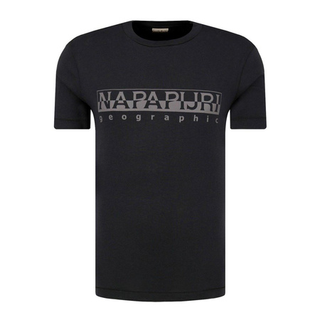 T-SHIRT MĘSKI NAPAPIJRI N0YIJ9 REGULAR FIT CZARNA