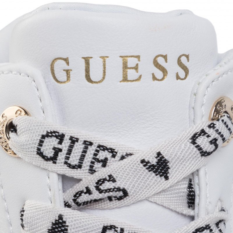 Sneakersy Damskie GUESS Portly FL5POR LEA12 WHITE