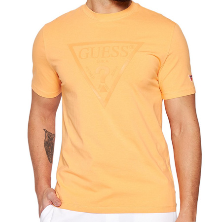 T-Shirt Męski Guess U1GA06 J1311 Pomarańczowy