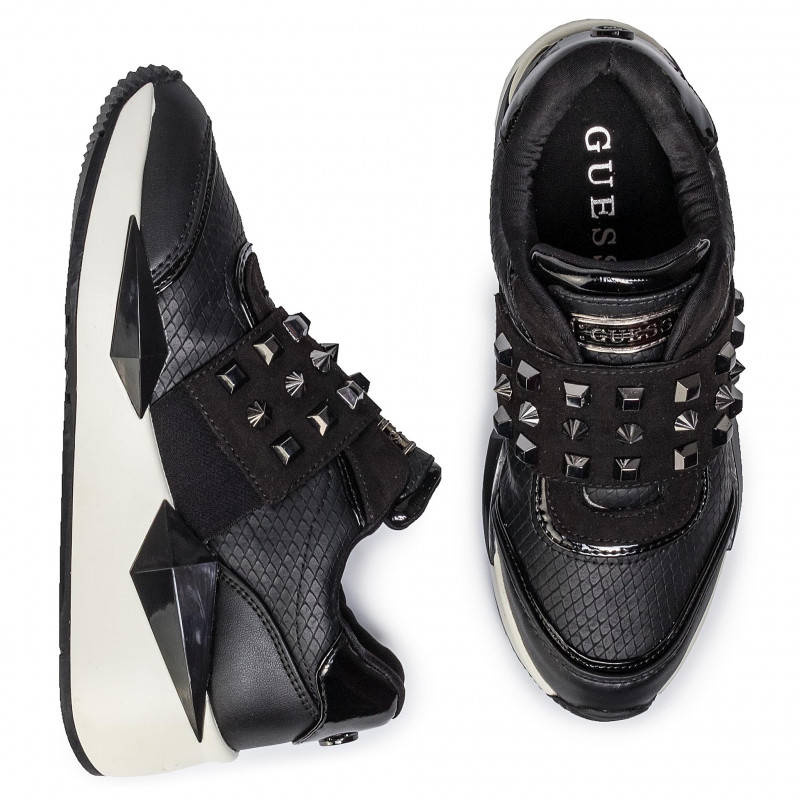 Sneakersy Damskie GUESS Tinsel FL8TIL ELE12 BLACK