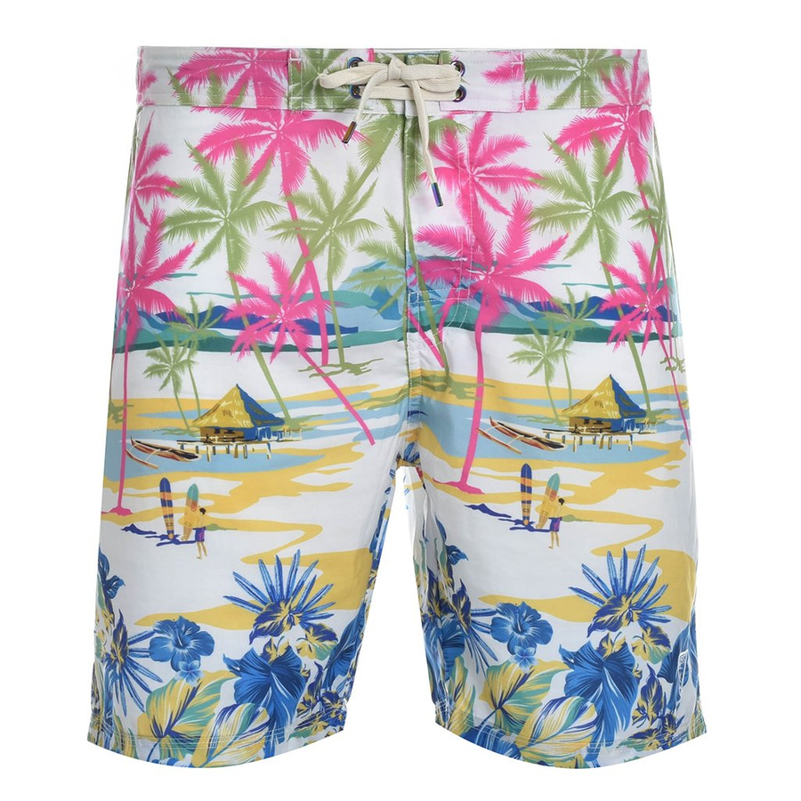 Szorty Kapielowe Meskie GUESS 006511 Palmy