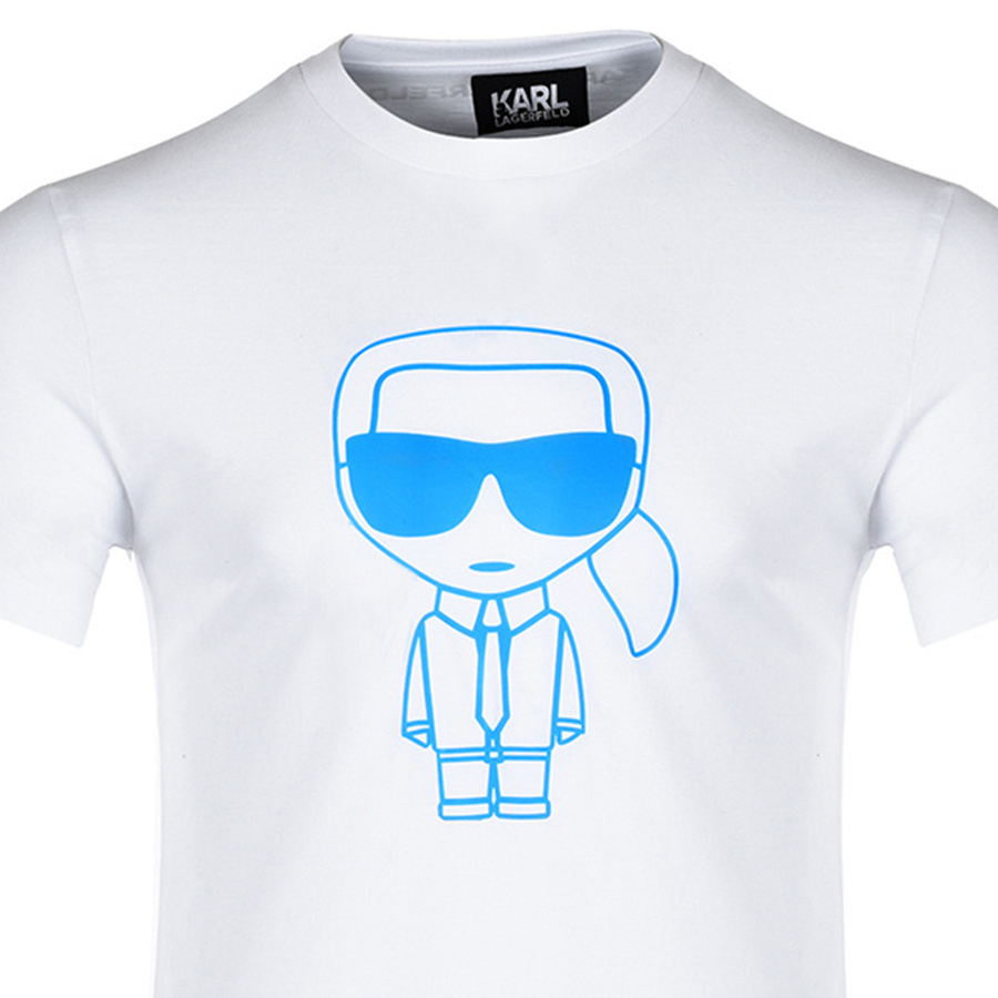 T-Shirt Męski KARL LAGERFELD 755091 511224 Biały