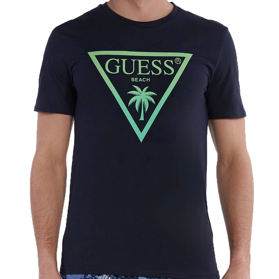 T-shirt Męski GUESS F4GI00 J1311 Granatowy