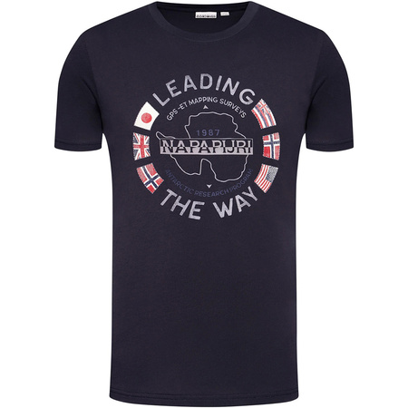 T-shirt Męski NAPAPIJRI NP0A4F6P Granatowy 