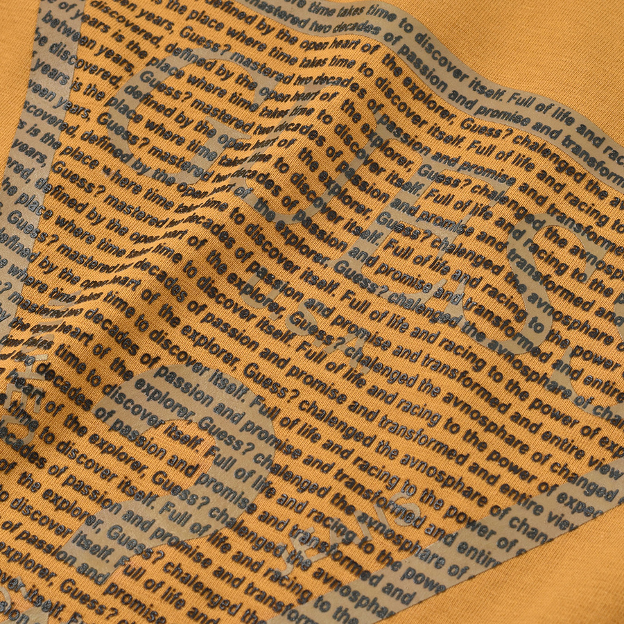 T-Shirt Męski GUESS Logo M1RI28 J1311 Bursztynowy