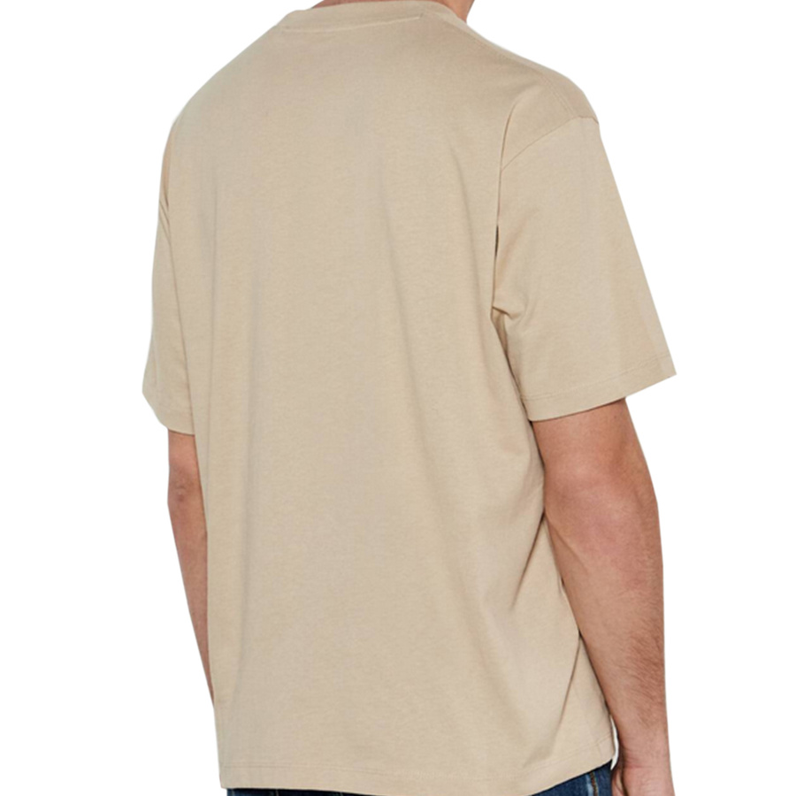 T-shirt GUESS Logo M4YI46 K8FQ4 Beżowy Oversize