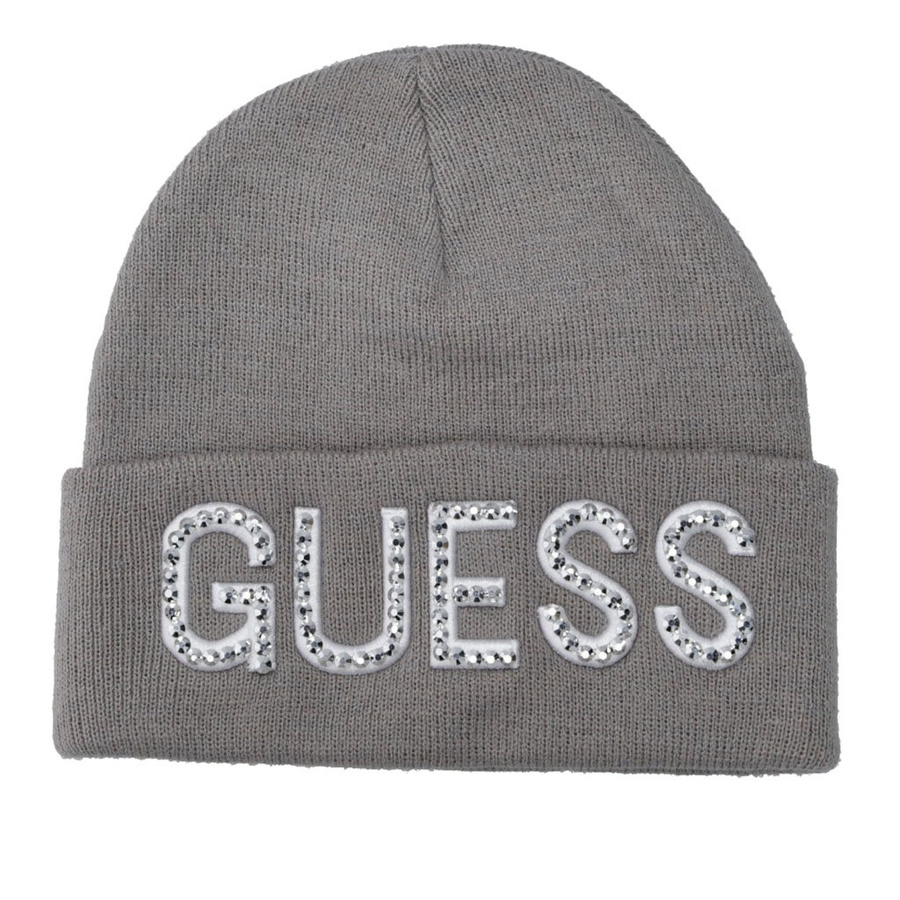 CZAPKA DAMSKA GUESS SZARA ZIMA AW8241 WOL01