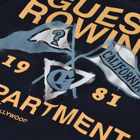 T-Shirt Meski GUESS Logo M2RI16 K8FQ1 Granatowy