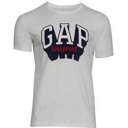 T-shirt Meski GAP Singapore 641284 Bialy