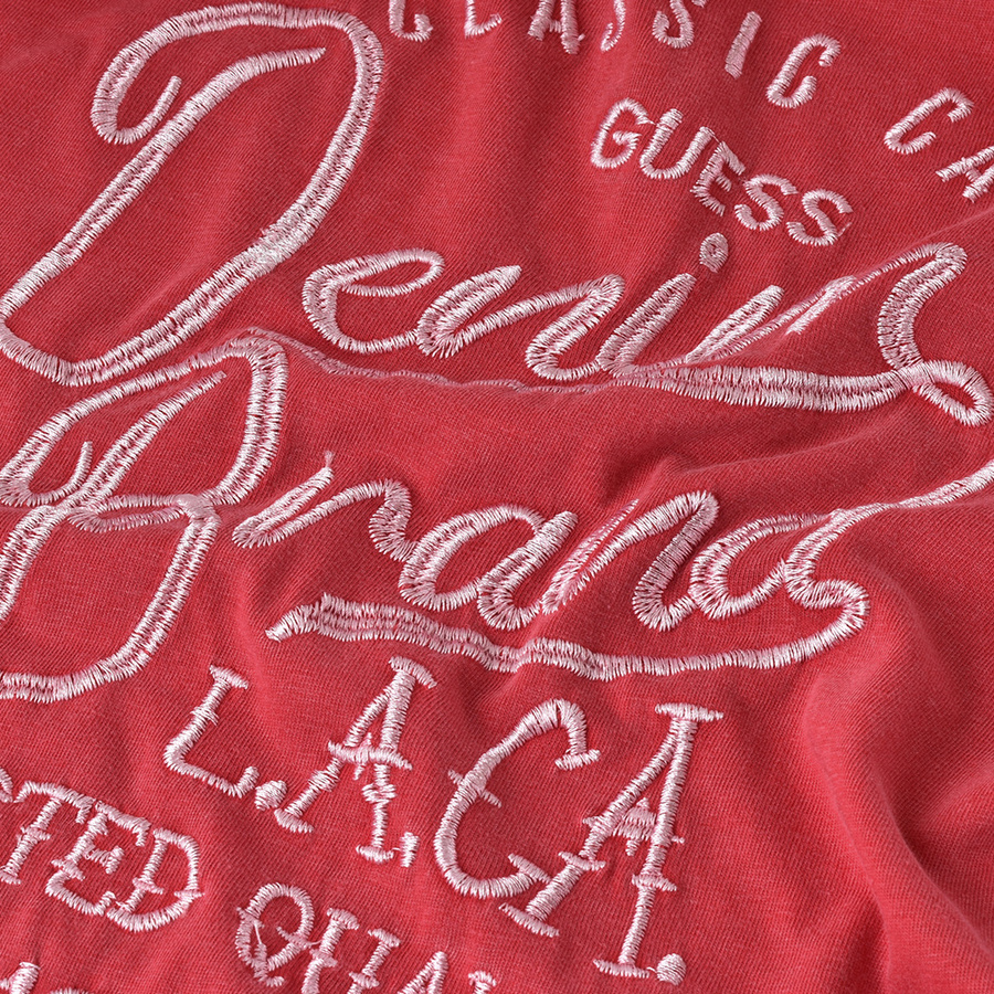 T-shirt GUESS M2RI16 K8FQ1 Czerwony Regular Fit