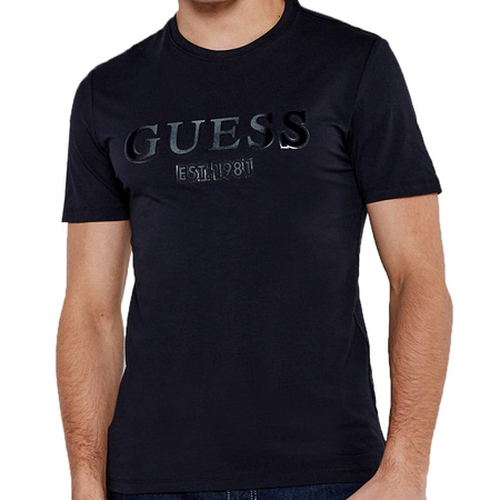 T-shirt Męski GUESS M5RI12 J1314 Granatowy
