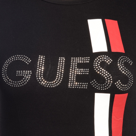 T-Shirt Damski GUESS Logo M1RI28 J1311 Czarny