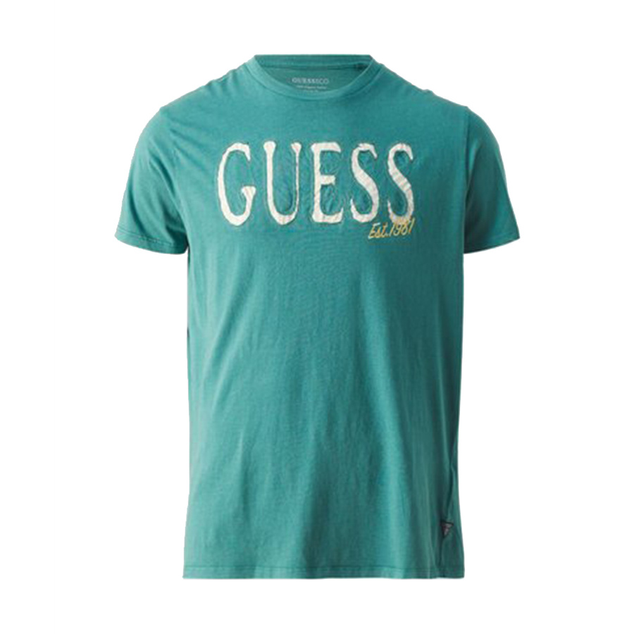 T-shirt Męski GUESS GU122O18Q-M11 Zielony