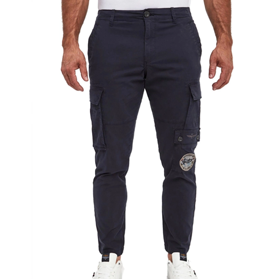 Spodnie Aeronautica Militare 241PA1601CT3254 Granatowe
